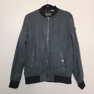 Distortion blue full zip jacket